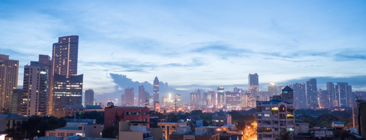 Panorama,Of,The,City,Of,Manila,With,Skyscrapers,Early,In